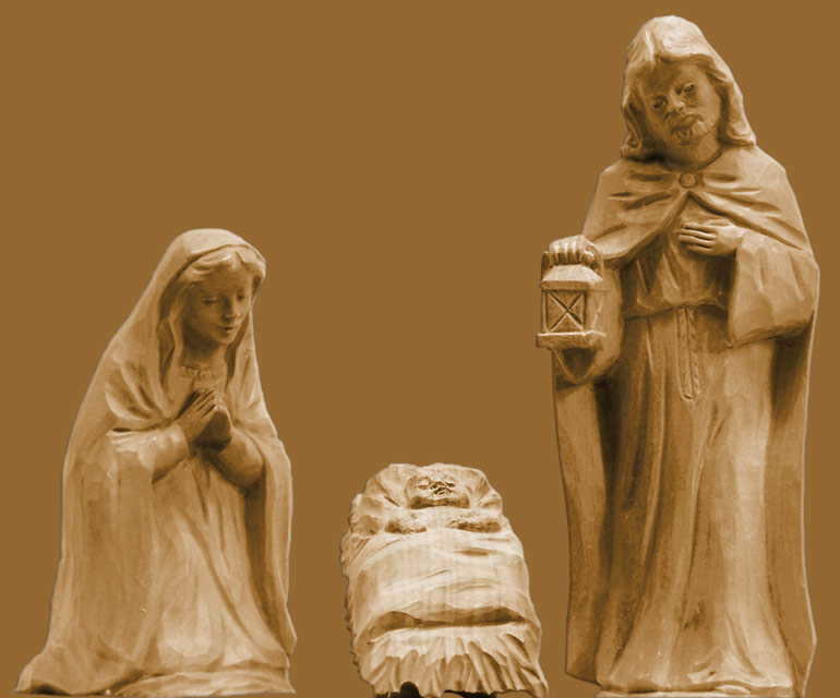 Krippenfiguren "Heilige Familie" 1 16cm hoch