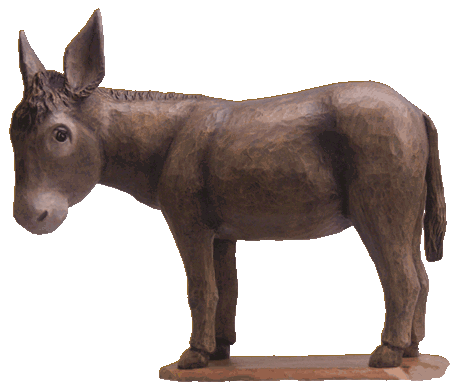 Krippenfigur "Esel" 54cm hoch
